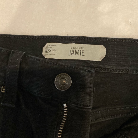 Topshop Motto Jamie High Rise Skinny Distressed Jeans! - Picture 3 of 6